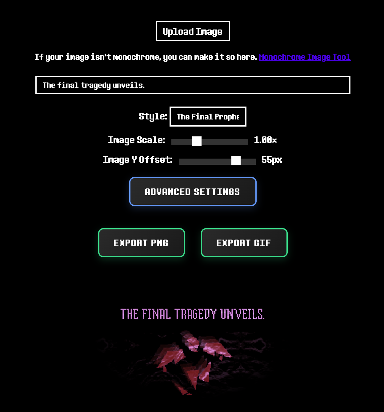 Deltarune Prophecy Generator Preview